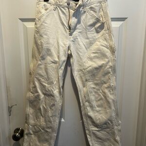 Aeropostale Women's Off-White Cargo Jeans